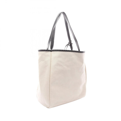Bottega Veneta Tote Corriere Reversible Khaki Black Canvas Leather Intrecciato — view 2