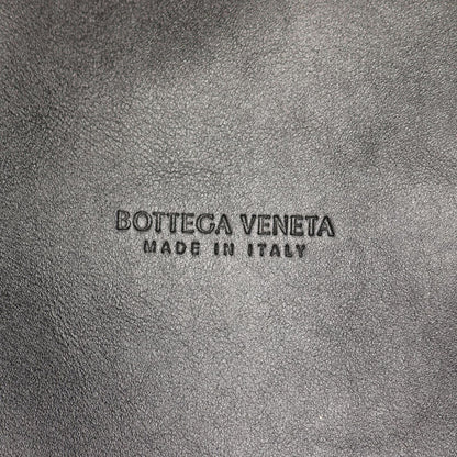 Bottega Veneta Tote Corriere Reversible Khaki Black Canvas Leather Intrecciato — view 4