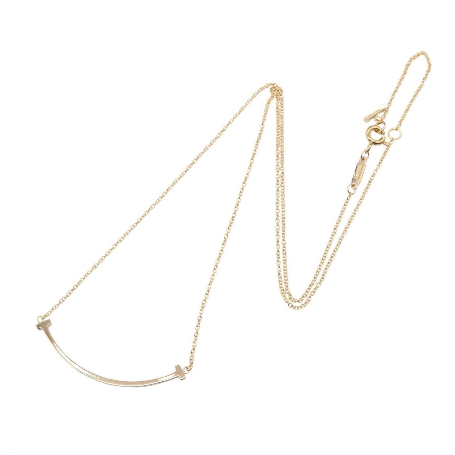 Tiffany & Co Necklace T Smile Small 40.5 cm 18k Pink Gold — view 2