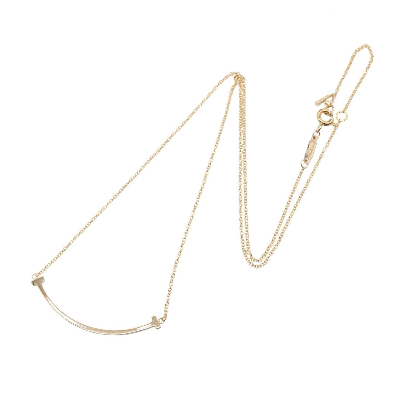 Tiffany & Co Necklace T Smile Small 40.5 cm 18k Pink Gold — view 2