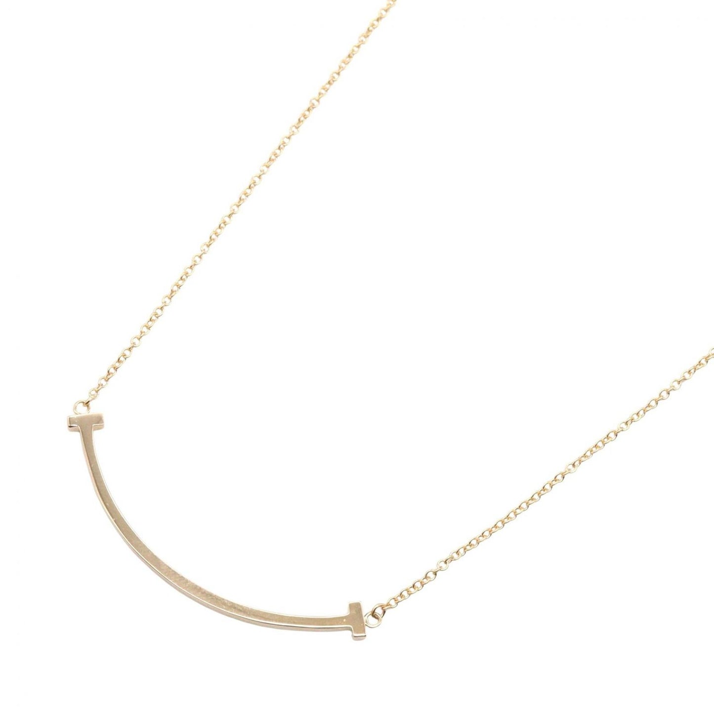 Tiffany & Co Necklace T Smile Small 40.5 cm 18k Pink Gold