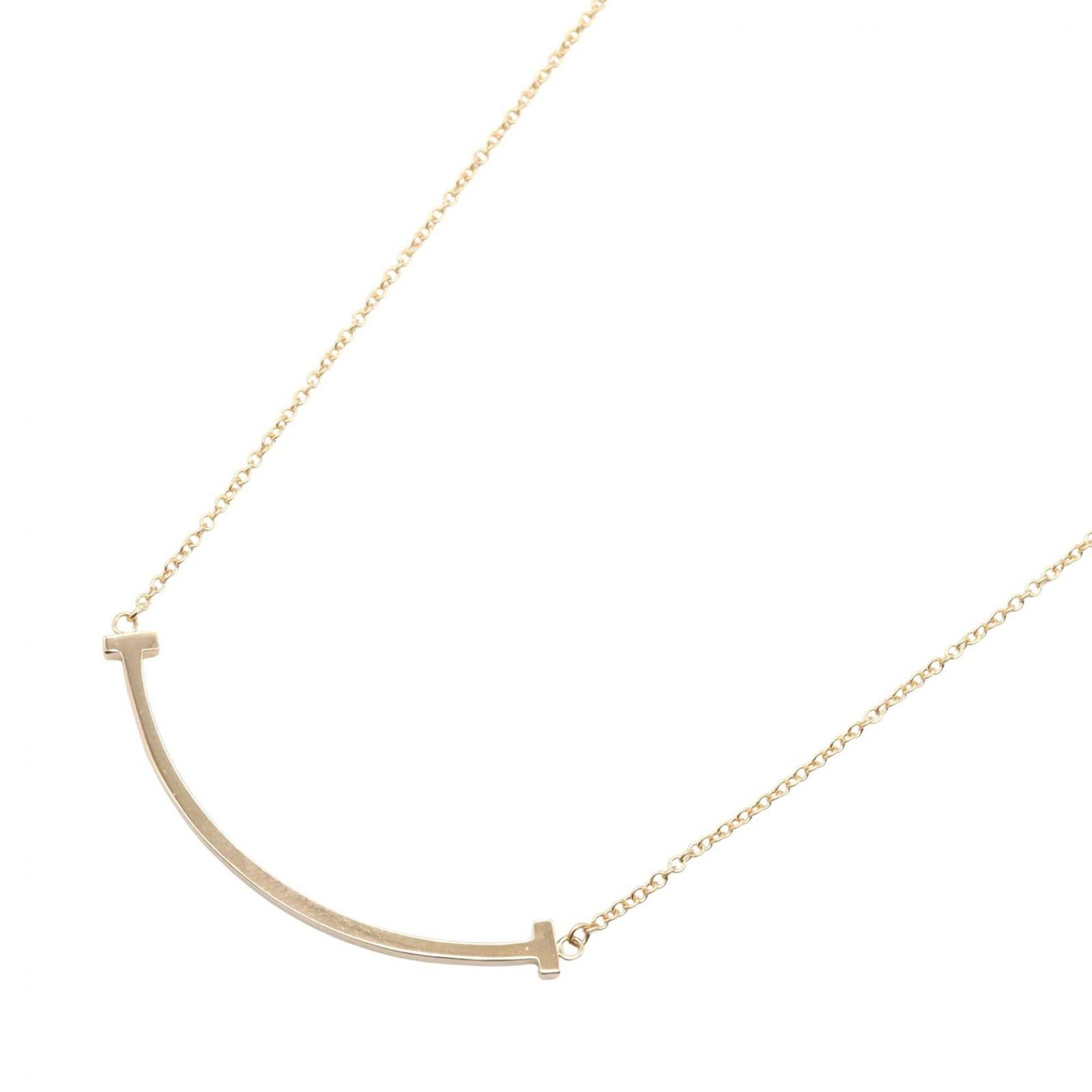 Tiffany & Co Necklace T Smile Small 40.5 cm 18k Pink Gold
