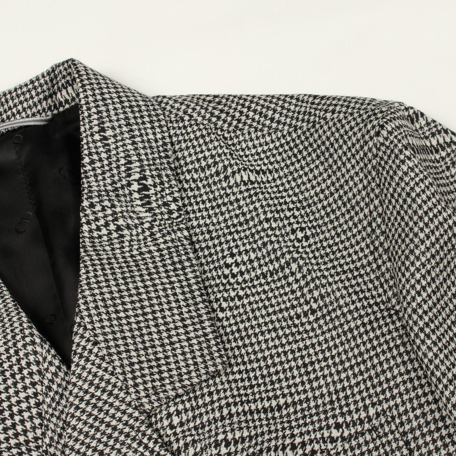 Dior Houndstooth Wool Coat — view 6
