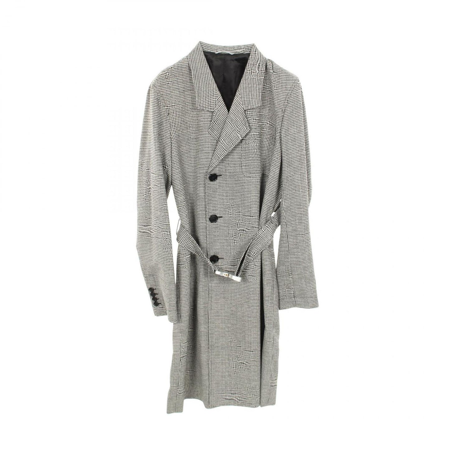 Dior Houndstooth Wool Coat
