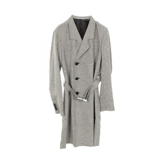 Dior Houndstooth Wool Coat