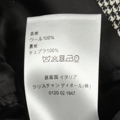 Dior Houndstooth Wool Coat — view 4