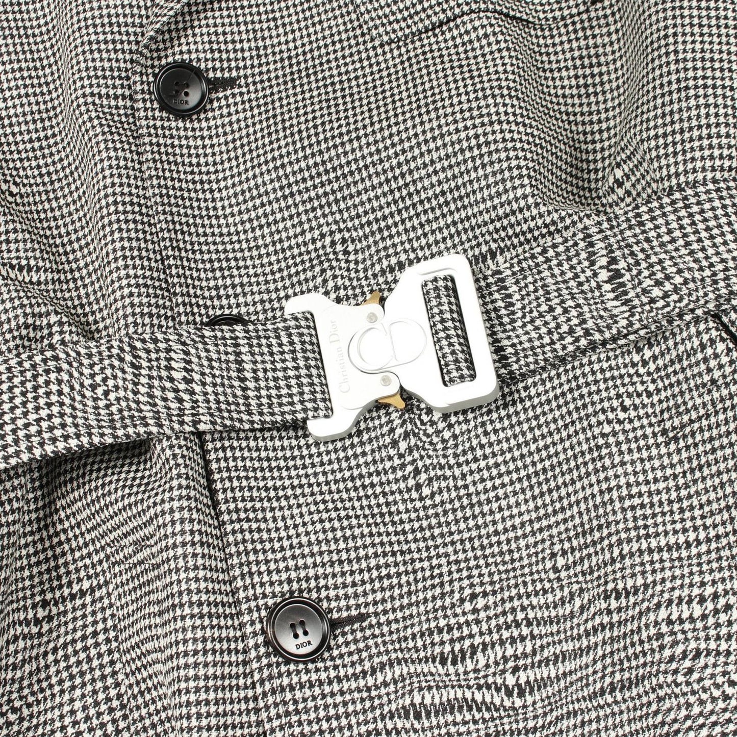Dior Houndstooth Wool Coat — view 5