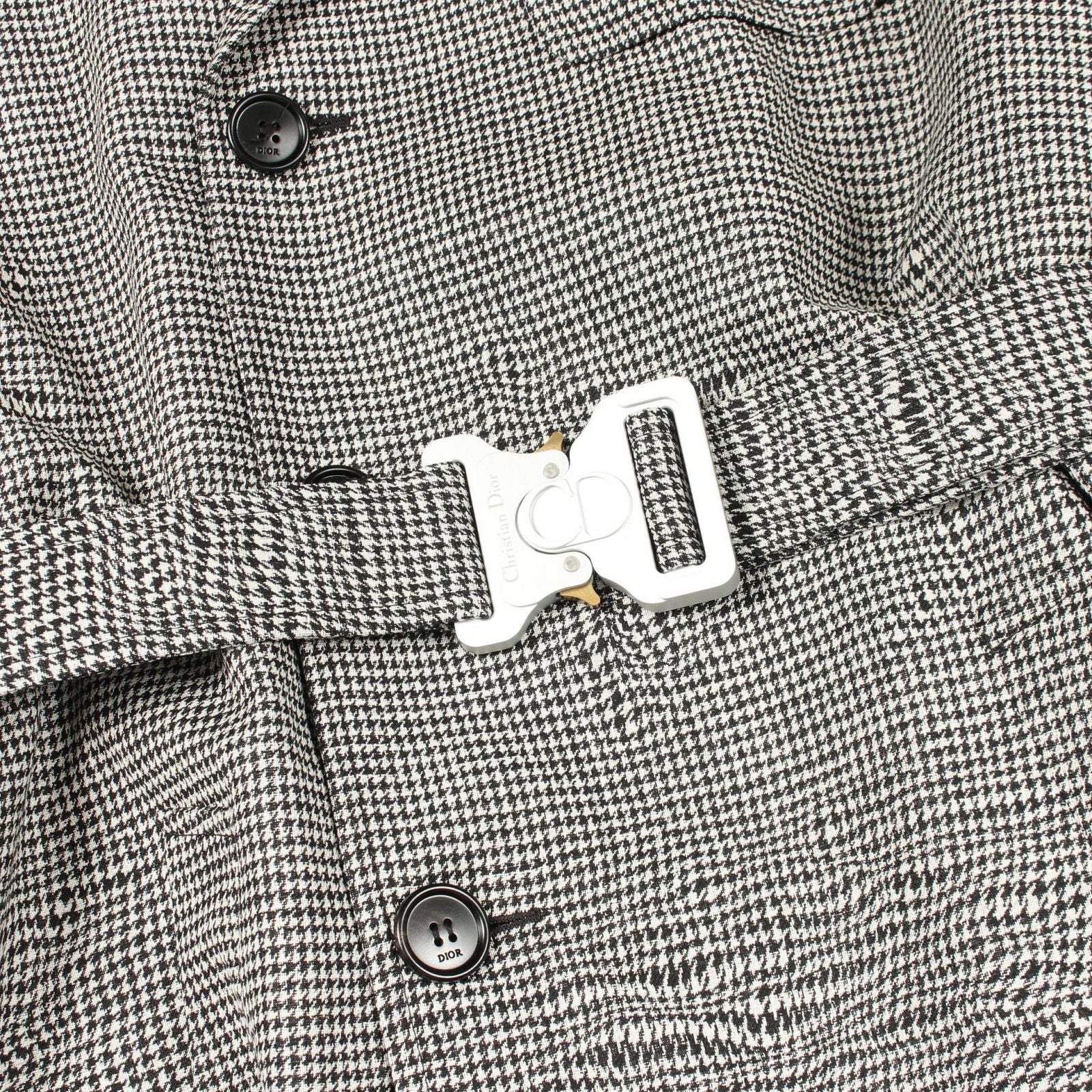 Dior Houndstooth Wool Coat — view 5