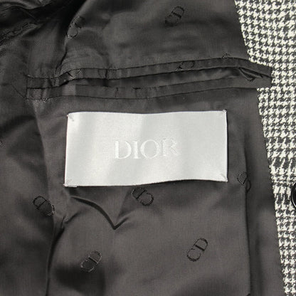 Dior Houndstooth Wool Coat — view 3