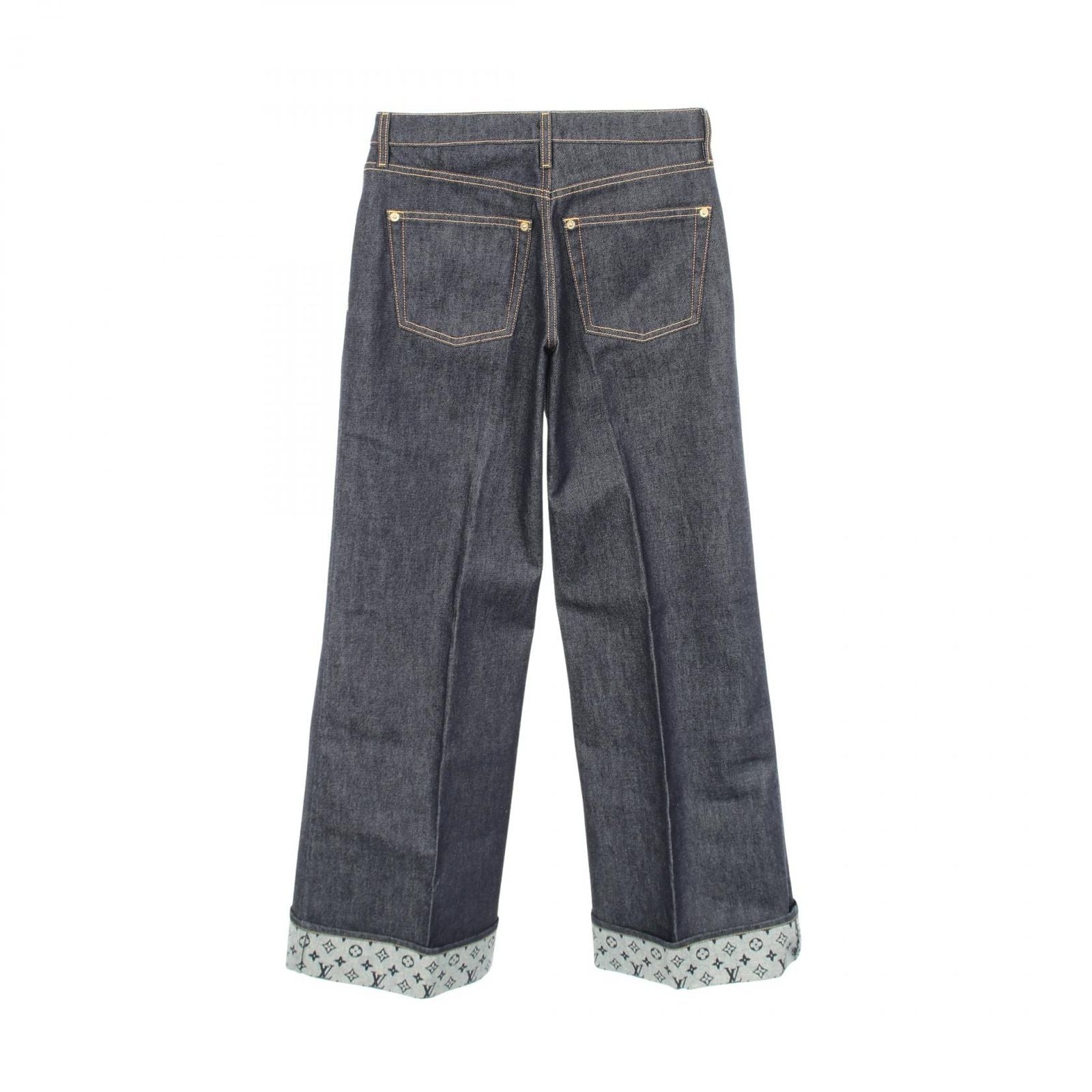 Louis Vuitton Denim Pants Monogram Cotton — view 2