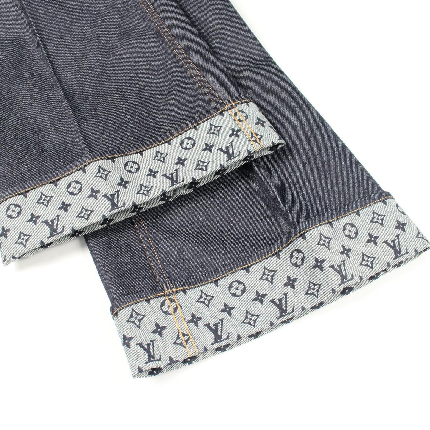 Louis Vuitton Denim Pants Monogram Cotton — view 6