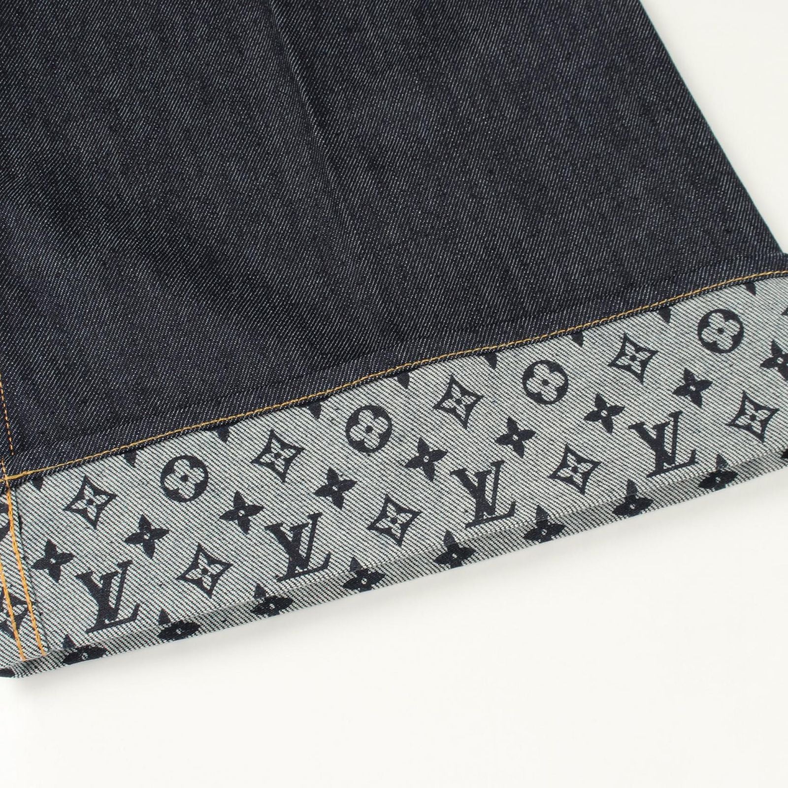 Louis Vuitton Denim Pants Monogram Cotton — view 7