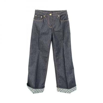 Louis Vuitton Denim Pants Monogram Cotton