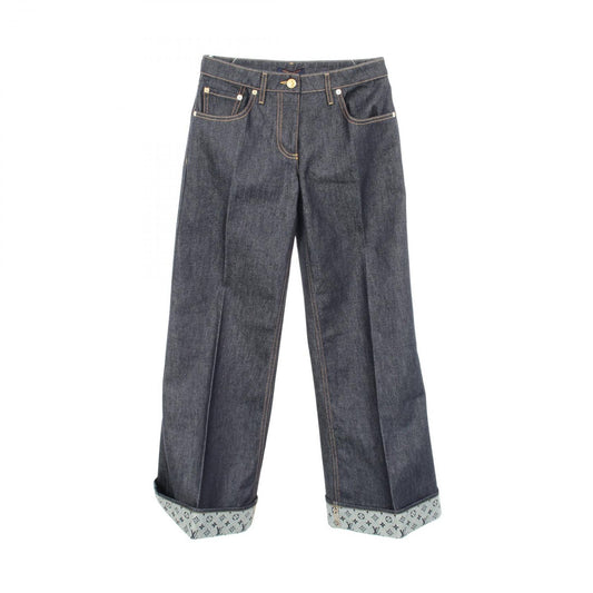 Louis Vuitton Denim Pants Monogram Cotton