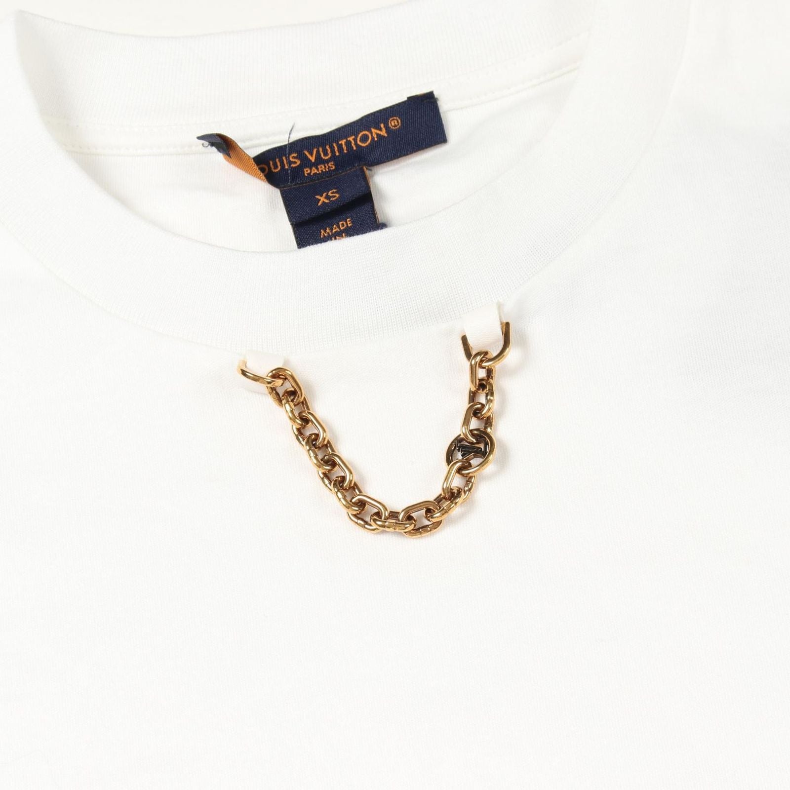 Louis Vuitton Short Sleeve T-Shirt Chain Detail Cotton — view 5