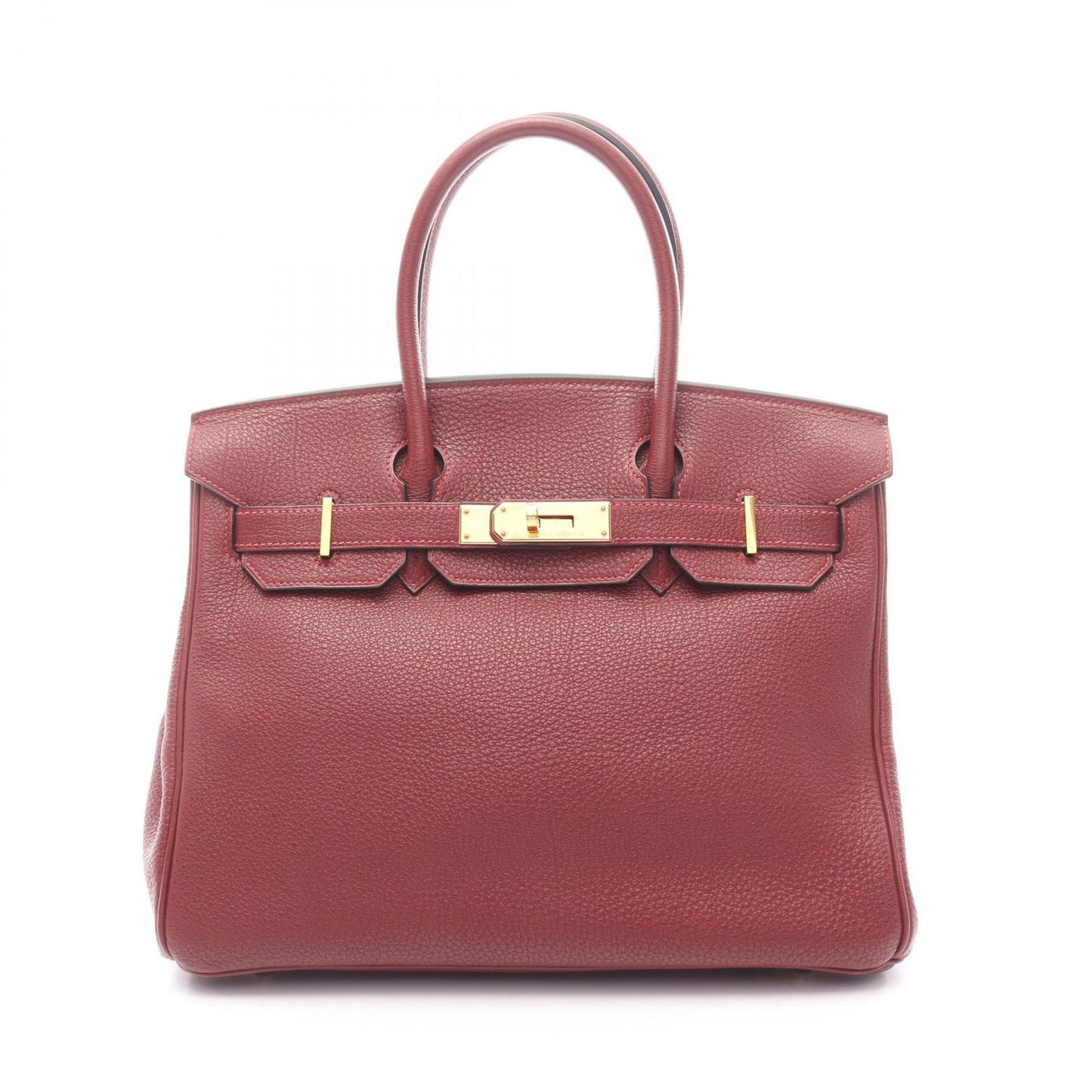 Hermes Handbag Birkin 30 Rouge Ash Leather