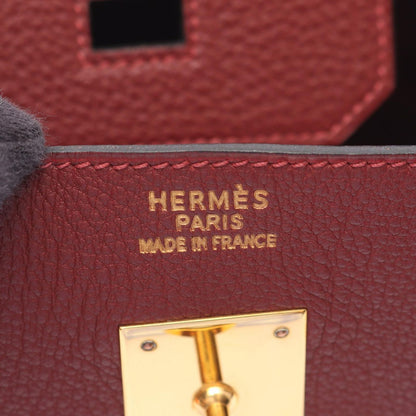 Hermes Handbag Birkin 30 Rouge Ash Leather — view 4