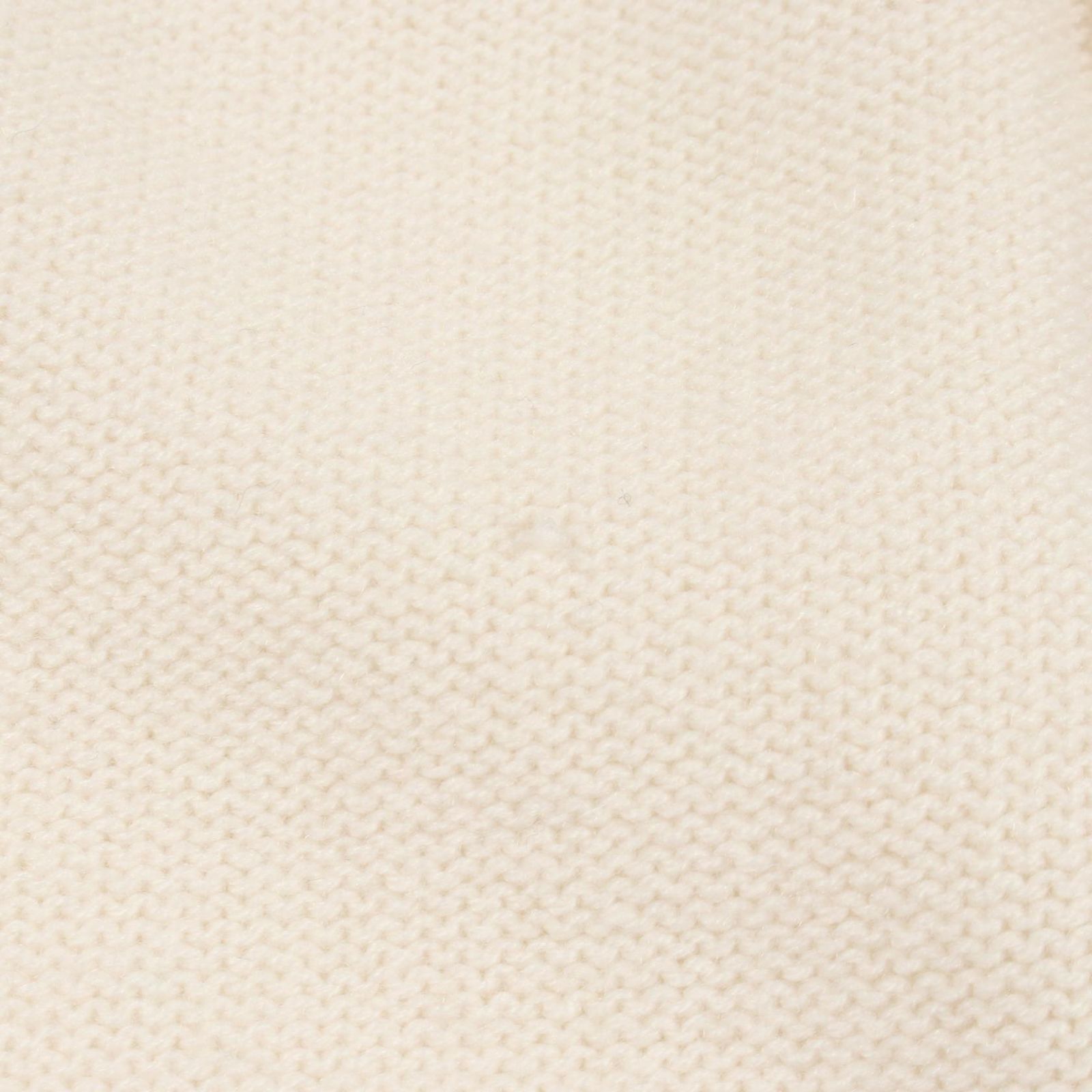 Chanel Cardigan CC Logo Button Ivory Cashmere — view 6