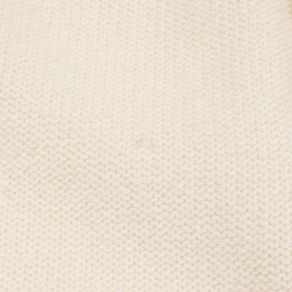 Chanel Cardigan CC Logo Button Ivory Cashmere — view 6