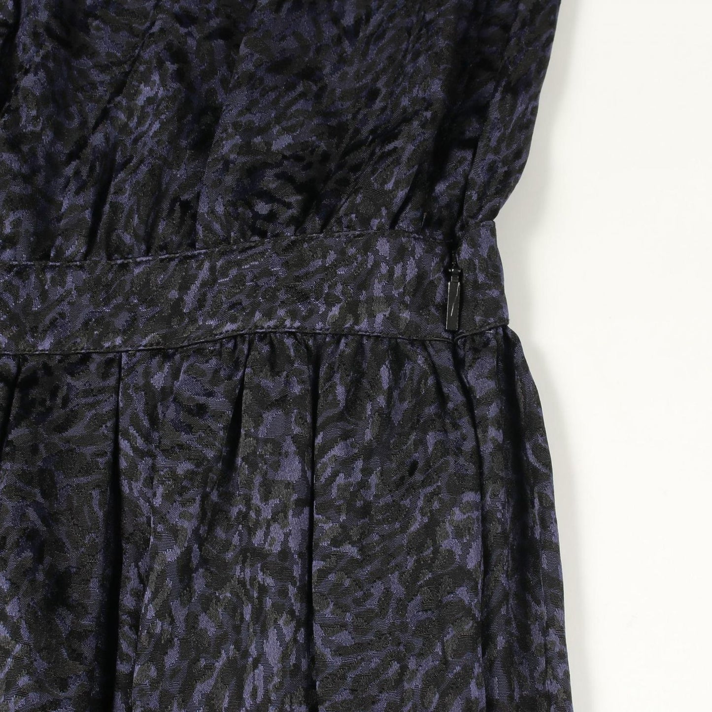 Saint Laurent Paris Dress Bowtie All Over Pattern Long Sleeve Silk — view 6
