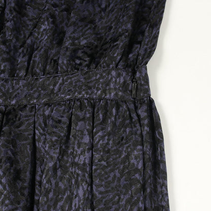 Saint Laurent Paris Dress Bowtie All Over Pattern Long Sleeve Silk — view 6