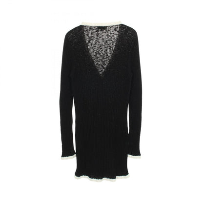 Chanel Cardigan CC Logo Button Neck Long Cotton — view 2