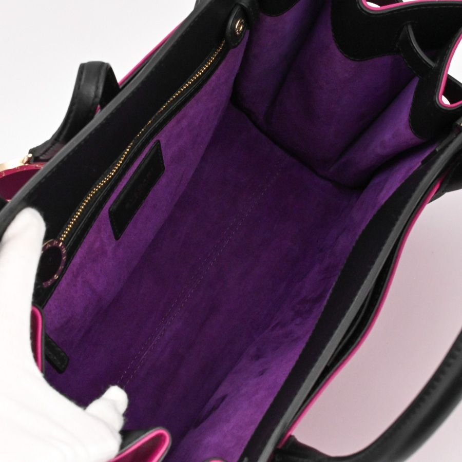 Bvlgari Handbag 2-Way Black — view 4