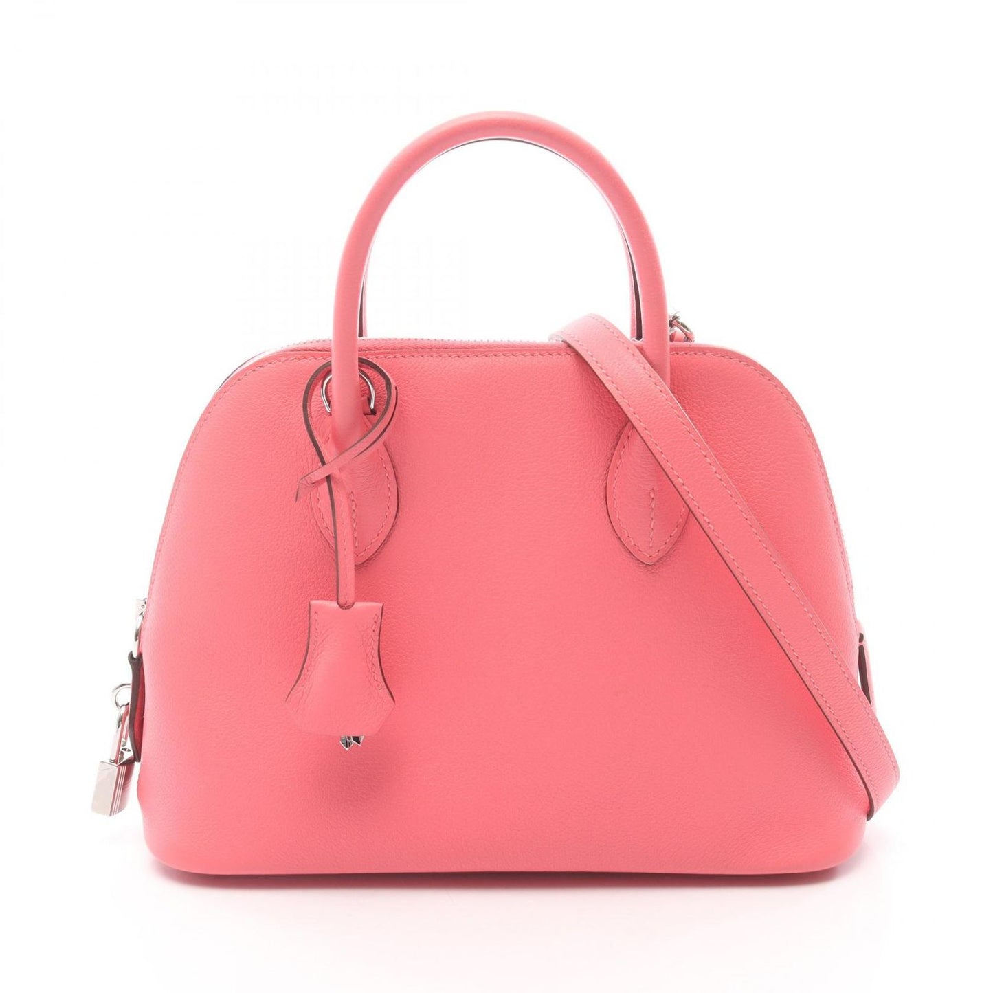 Hermes Handbag Bolide 25 2-Way Rose Azalea Leather