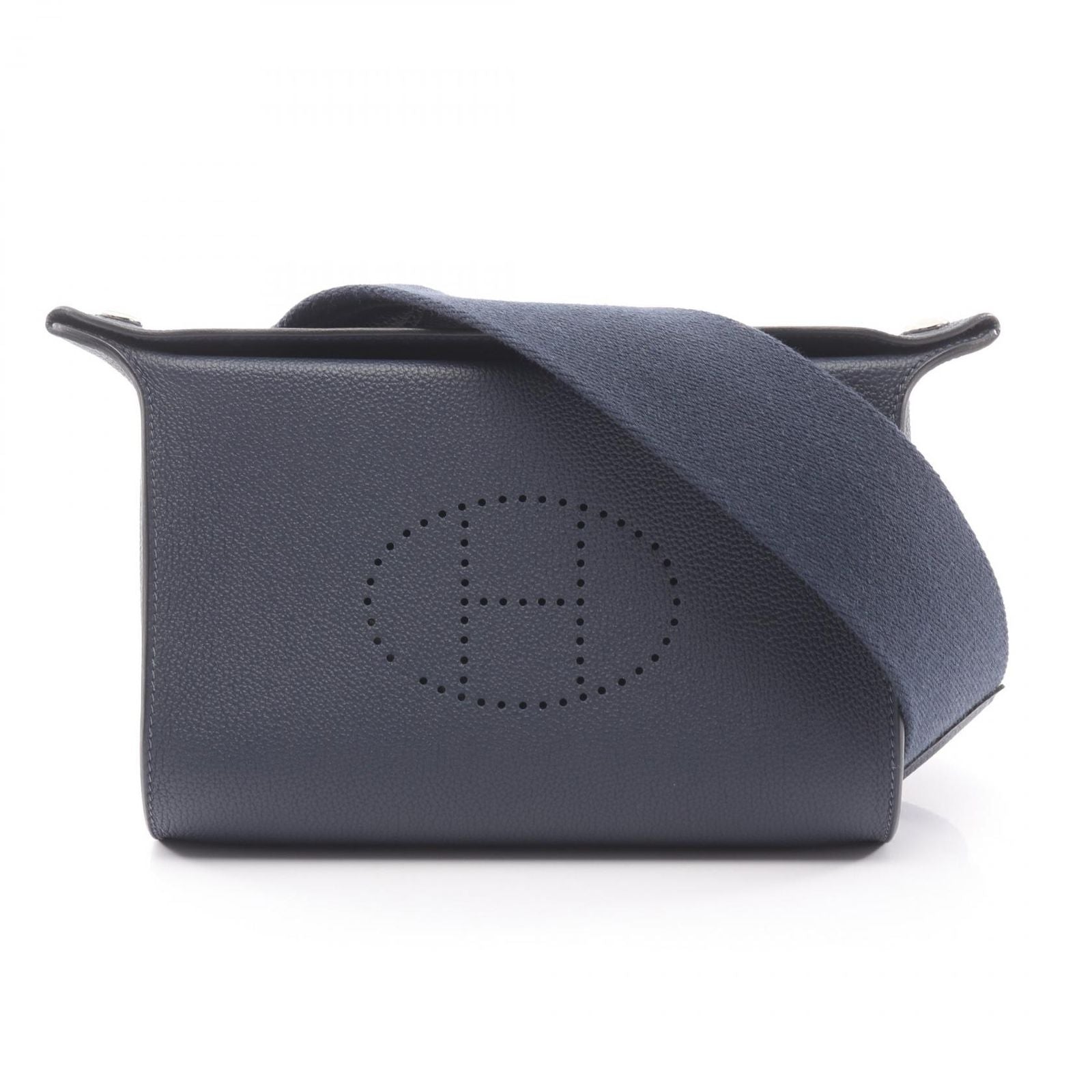 Hermes Shoulder Bag Vido Posh Blue Nuit Leather