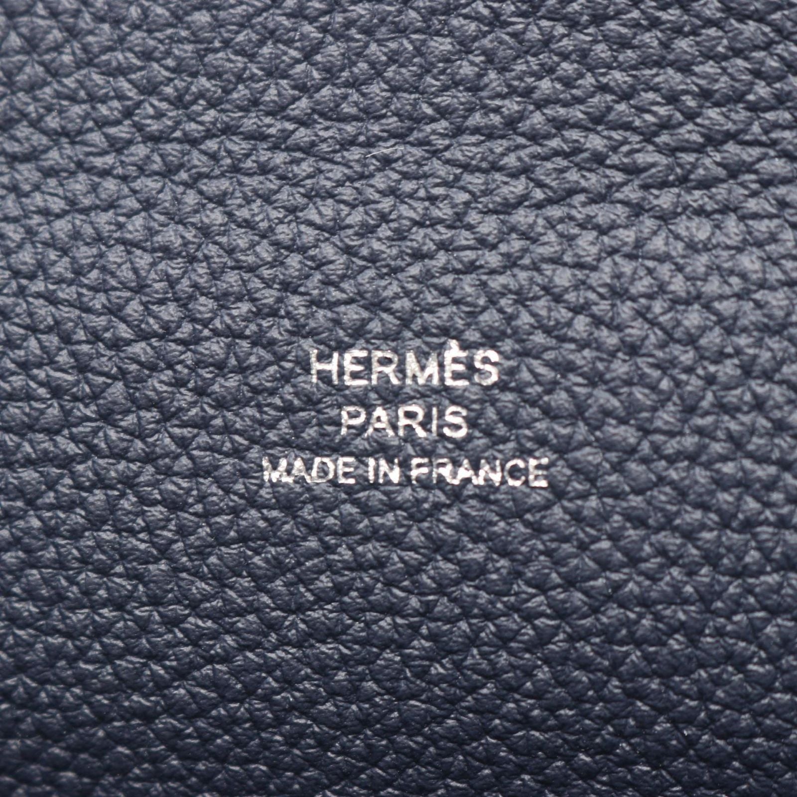 Hermes Shoulder Bag Vido Posh Blue Nuit Leather — view 4