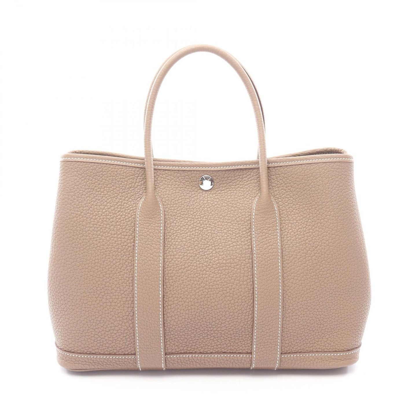 Hermes Tote Garden Party TPM Etoupe Leather