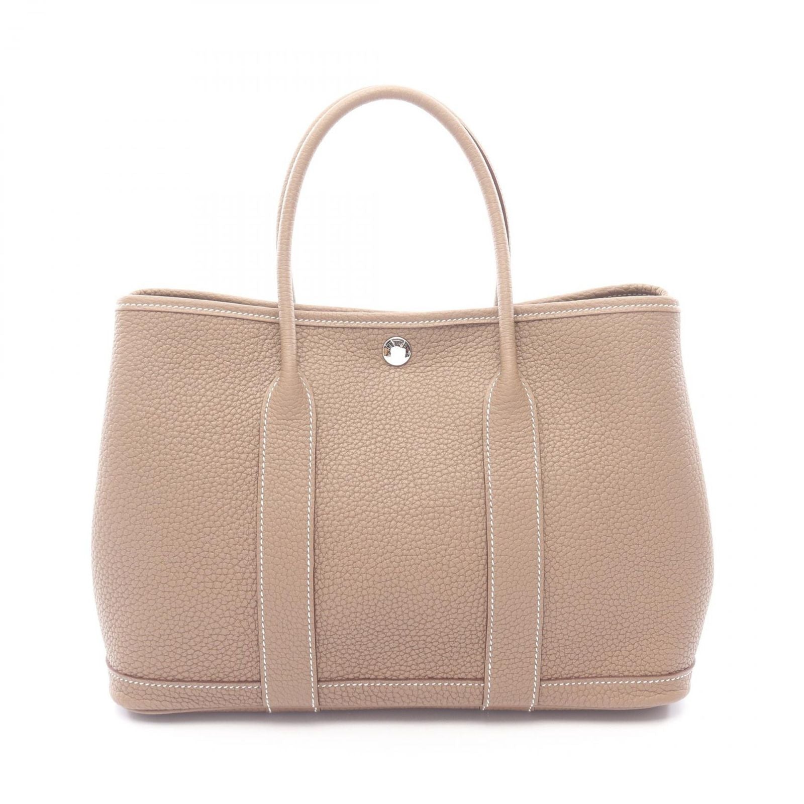 Hermes Tote Garden Party TPM Etoupe Leather