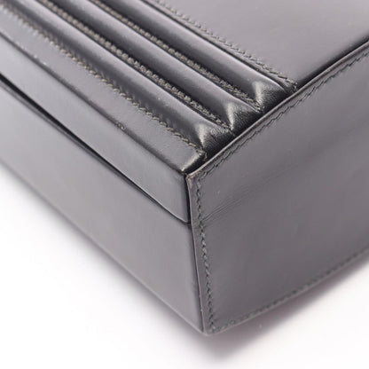 Hermes Handbag Cadena Kelly Black Calf — view 8