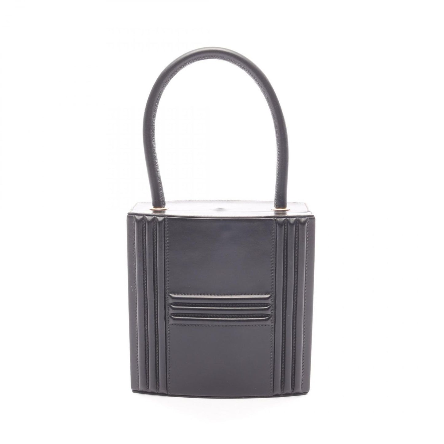 Hermes Handbag Cadena Kelly Black Calf