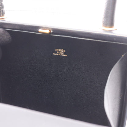 Hermes Handbag Cadena Kelly Black Calf — view 5