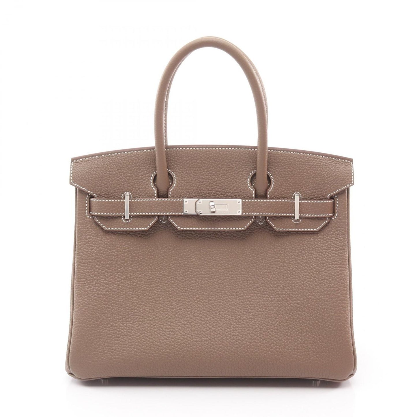 Hermes Handbag Birkin 30 Etoupe Leather