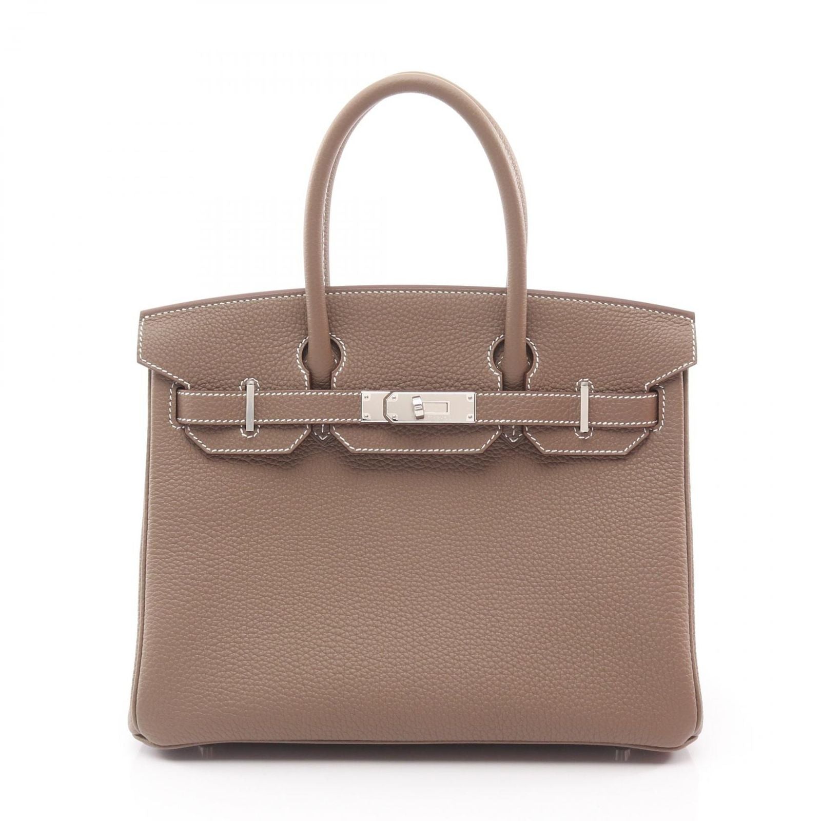 Hermes Handbag Birkin 30 Etoupe Leather