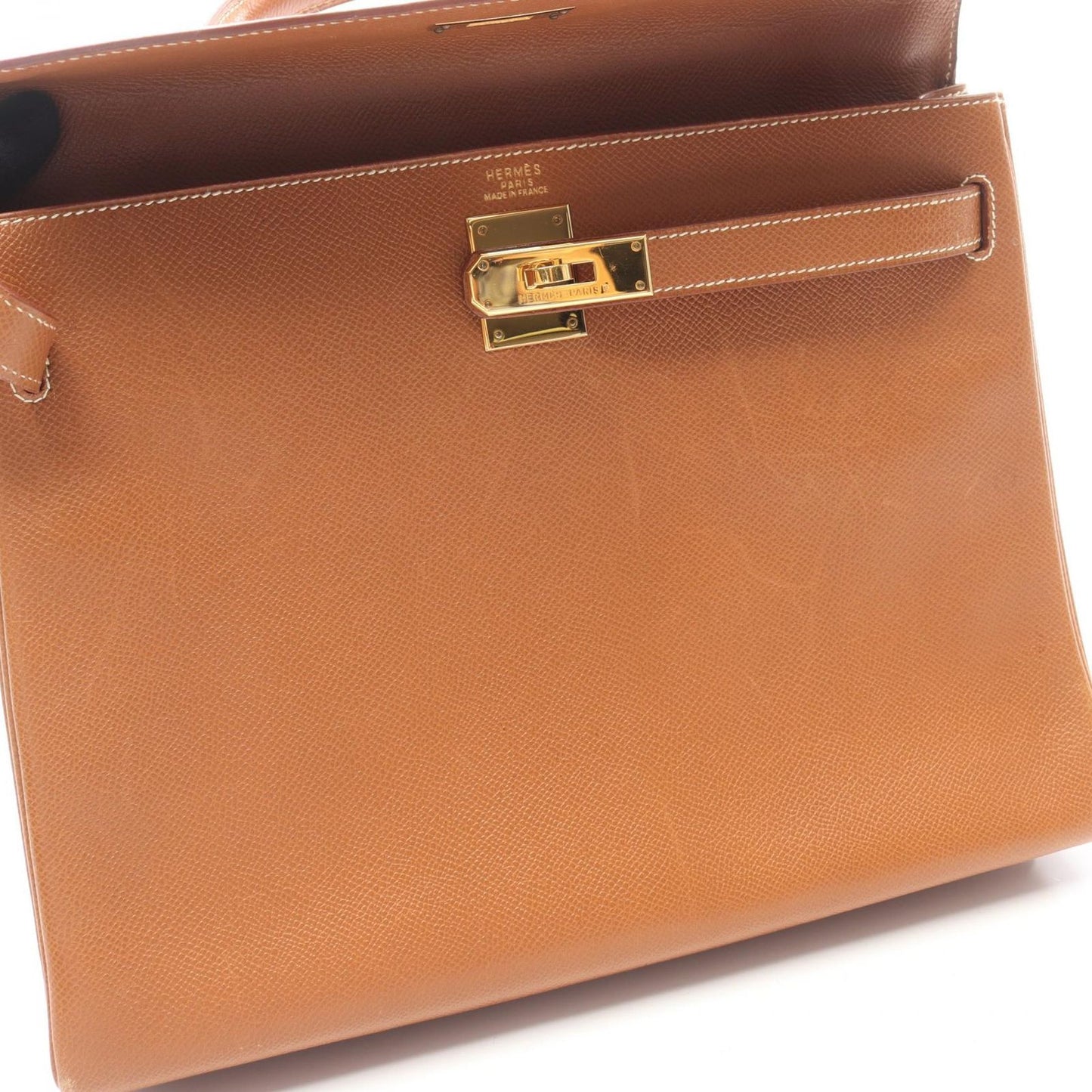 Hermes Handbag Kelly 32 Gold Retourne 2-Way Leather — view 7