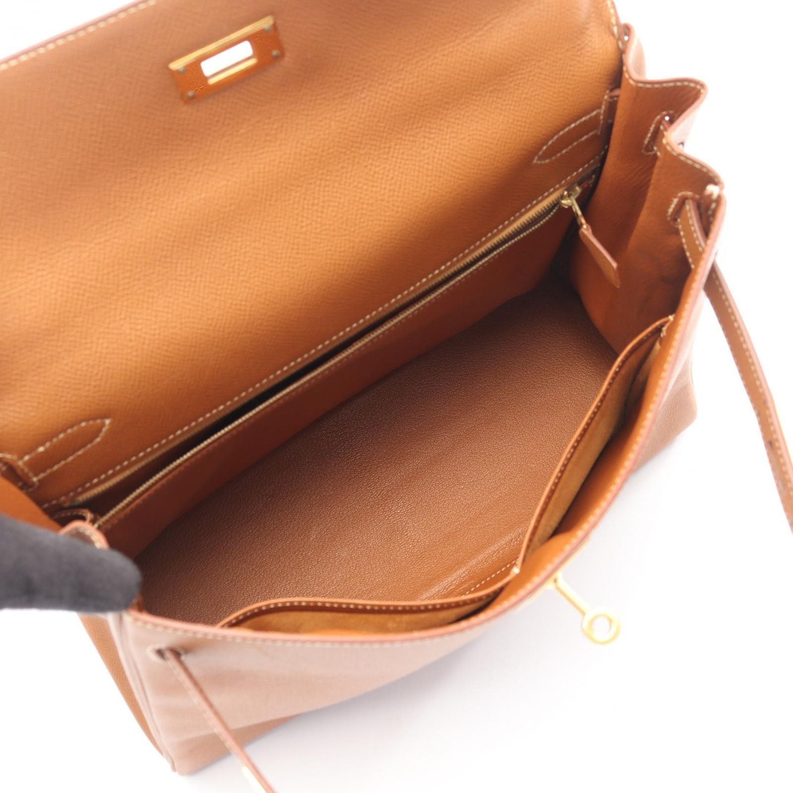 Hermes Handbag Kelly 32 Gold Retourne 2-Way Leather — view 3