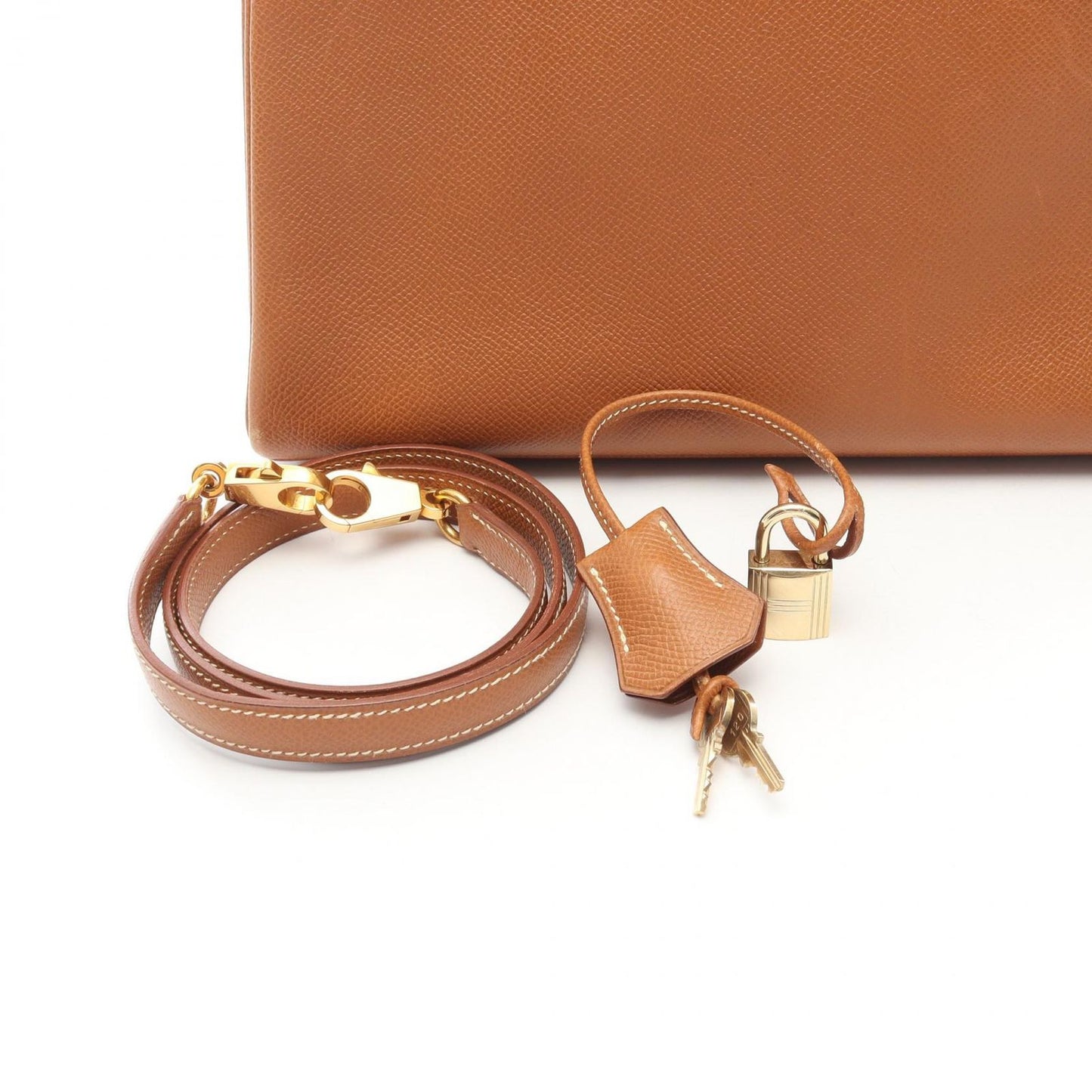 Hermes Handbag Kelly 32 Gold Retourne 2-Way Leather — view 6