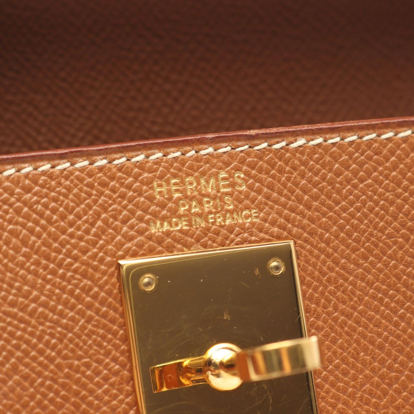 Hermes Handbag Kelly 32 Gold Retourne 2-Way Leather — view 4