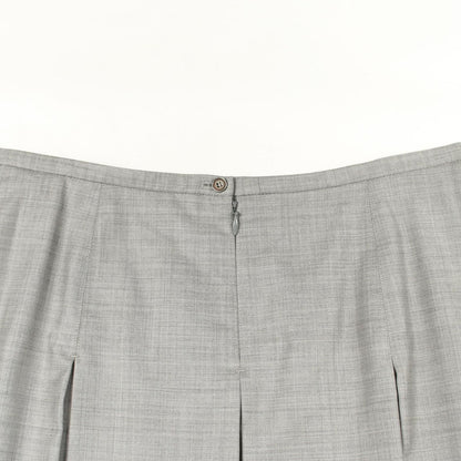Hermes Skirt Box Pleated Wool Silk — view 5