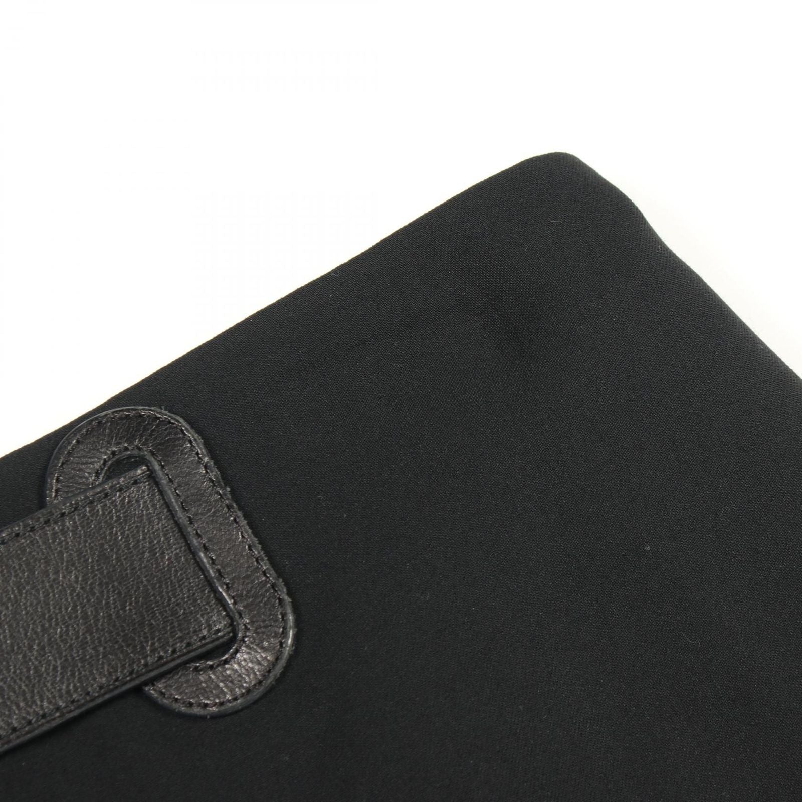 Hermes Skirt with Belt Black Wool Wrap Leather — view 6