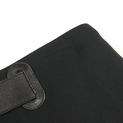 Hermes Skirt with Belt Black Wool Wrap Leather — view 6