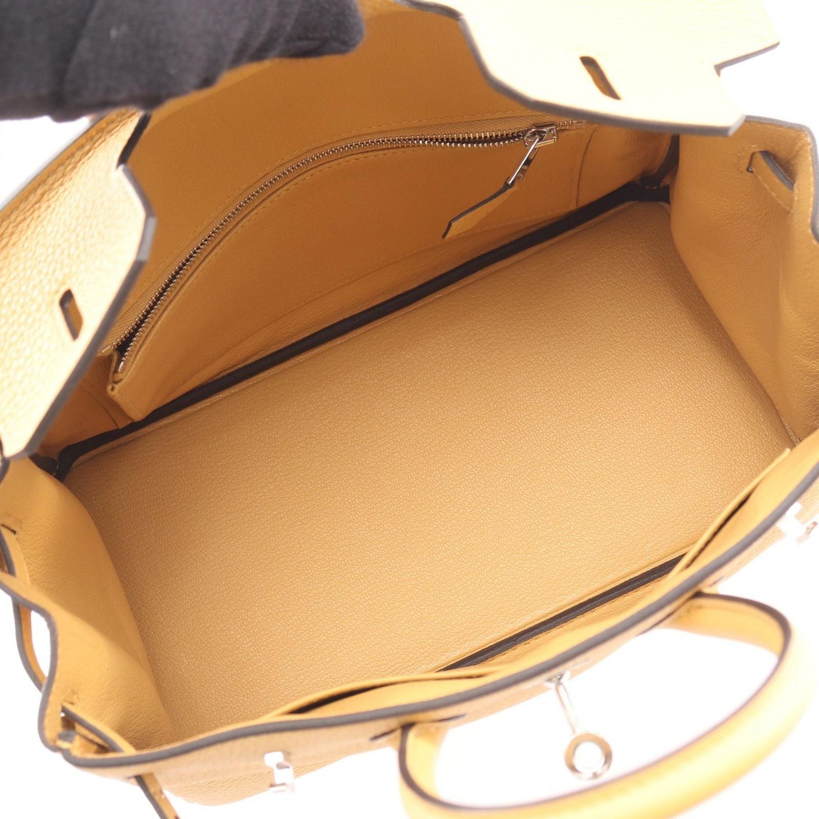 Hermes Handbag Birkin 25 Paille Leather — view 3
