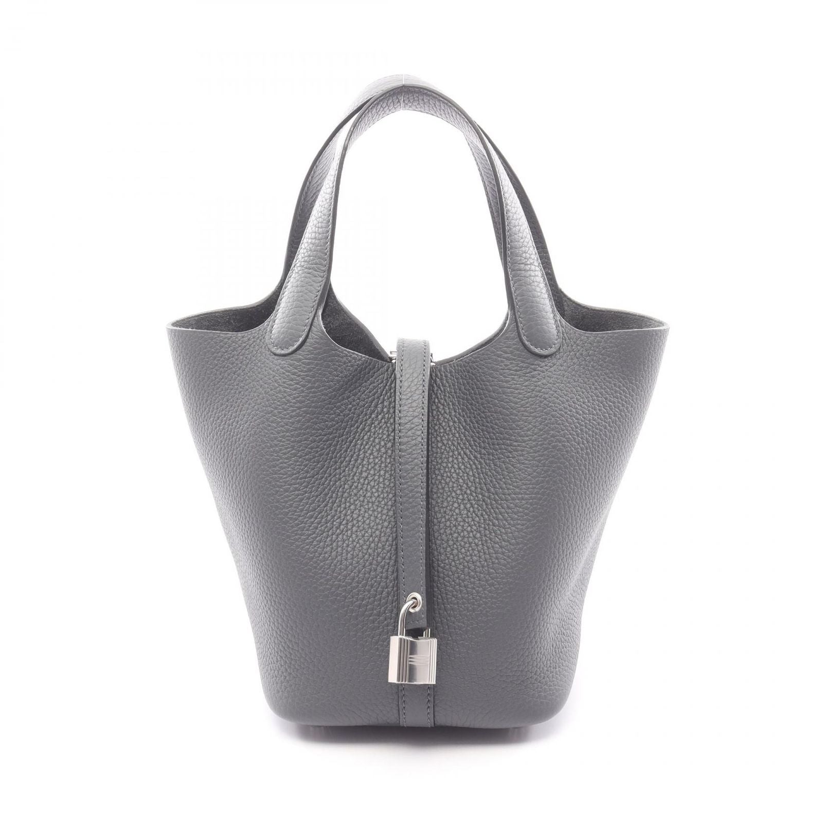 Hermes Handbag Picotin Lock PM Ardoise Leather