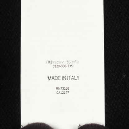 Max Mara S 'S Knit Kassel Crew Neck Logo Black Wool Cashmere Sweater — view 4
