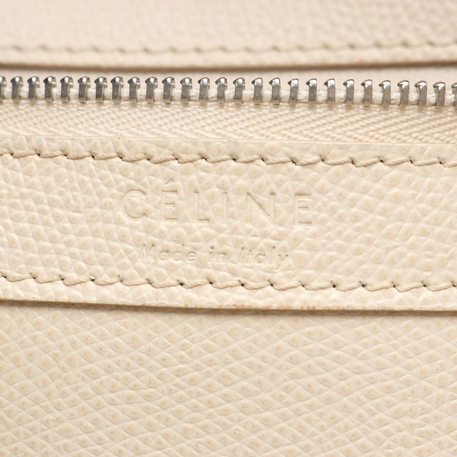 Celine Tote Vertical Small Cover 2-Way White Black Leather — view 4