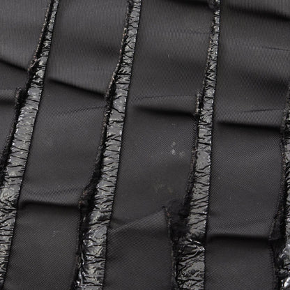 Prada Handbag Frill Black Nylon Patent Hand — view 8