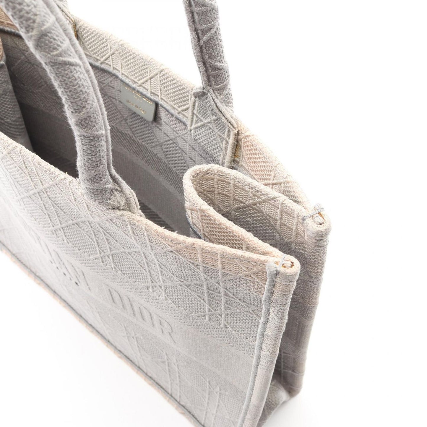 Dior Tote Book Gray Canvas — view 5